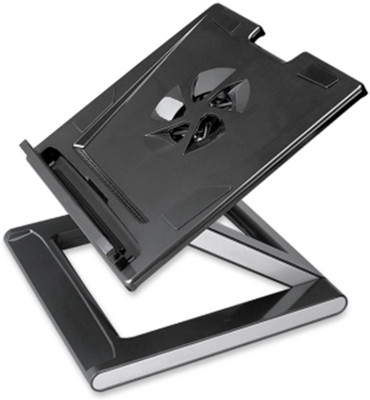 

TecMac Portable Slim, USB Powered Fan, Angle & Height Adjustable, Ergonomic 9"-15" Notebook Cooling Pad(Black)
