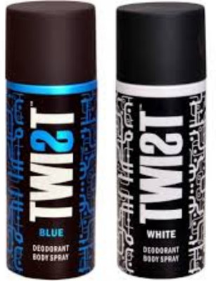 

dwistdeodrant Twist Blue and White Deodorant Spray - For Men & Women(360 ml)