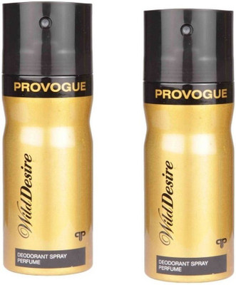 

Provogue Wild Desire long-lasting Deodorant Spray 150 ML each (pack of 2 PC) Body Spray - For Men & Women(300 ml, Pack of 2)
