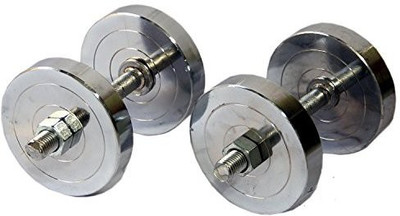 

INDIAN FITNESS BEST QUALITY 10 KG STEEL DUMBBELL PACK OF 2 KG 4 STEEL PLATES + 2 DUMBBELL ROD Adjustable Dumbbell(10 kg)