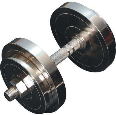 

INDIAN FITNESS BUST QUALITY STEEL CHROME 10 KG DUMBBELL PACK OF 3 KG 2 STEEL PLATES + 2 KG 2 STEEL PLATES + 1 DUMBBELL ROD Adjustable Dumbbell(10 kg), Silver
