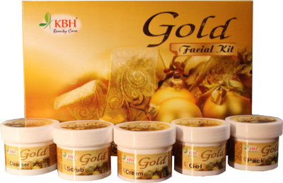 

KBH Gold Facial Kit Facial Kit ml Pack of 5 310 ml(Set of 5)