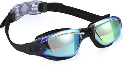 

QUINERGYS ™ Spider Black - Crystal Clear Swimming Goggles Wide View No Leaking Anti Swimming Goggles(Black)