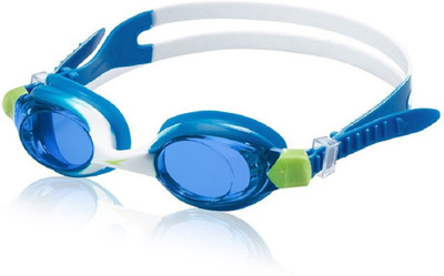 

QUINERGYS ™ Navy Blue - Hydrospex Swim Goggle one-piece Flexible Frame & Poly Gasket Watertight seal. 100% U.V. Protection Swimming Goggles(Blue)