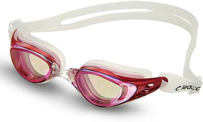 

QUINERGYS Anti Fog Uv Protection Triathlon Swimming Goggles(Red), Venetian red