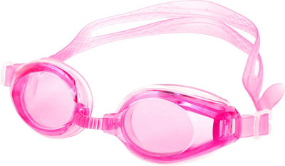 

QUINERGYS ™ Baby Pink - Adjustable Band Pink Swim Goggles w Earplugs for Youth Ladies Swimming Goggles(Pink)