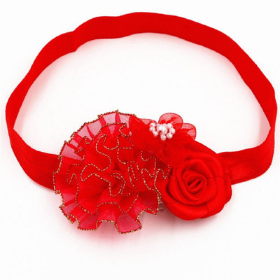 

Ziory Aureate Flower headband Head Band(Red)