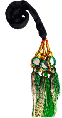 

Rapidsflowâ¢ Punjabi Paranda / Hair Extensions Braid For Women And Girls Braid Extension(Green)
