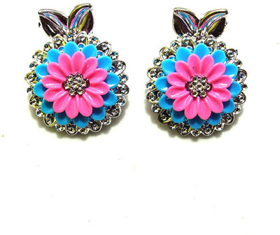 

ADR JEWELLERY ADR Combo of 2 Pair Medium Flower Design clip For Women / Girls (Random Design) Hair Clip(Multicolor)