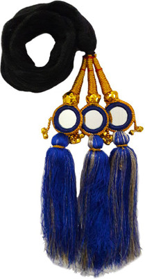 

Rapidsflowâ¢ Punjabi Paranda / Wedding style Hair Parandi Accessories For Women And Girls Braid Extension(Blue)