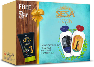 

SESA Ayurvedic Hair Care Him & Her (Get Sesa-Ayurvedic Shampoo 100ml Free) Hair Oil(300 g)