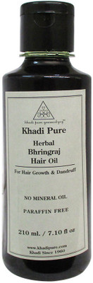 

Khadi Pure Herbal Bhringraj Hair Oil - Mineral Oil & Paraffin Free Hair Oil(210 ml)