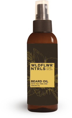 WLDFLWR NTRLS Beard Oil with Tea Tree and Argan Oil Hair Oil(100 ml)
