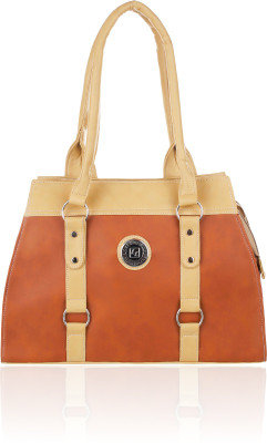 

Leather Land Shoulder Bag(Tan, Beige), Beige;tan