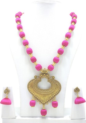 MDS Fashions Wood, Copper Pink, Gold Jewellery Set(Pack of 1)