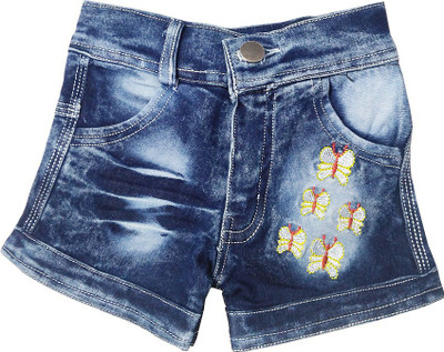 

Harshvardhanmart Short For Girls Party Solid Denim(Blue, Pack of 1, Light blue denim color