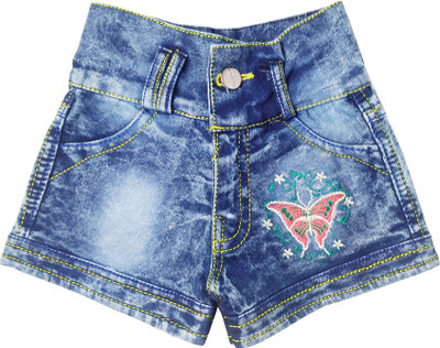 

Harshvardhanmart Short For Girls Party Solid Denim(Blue, Pack of 1, Light blue denim