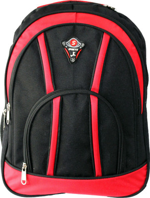 

Aoking Stylish Backpack(Black, Red, 18 L)