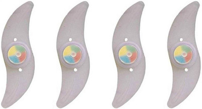 

FurMito Bicycle Multicolor 4 Spokes LED Wheel Reflectors(White), Multi