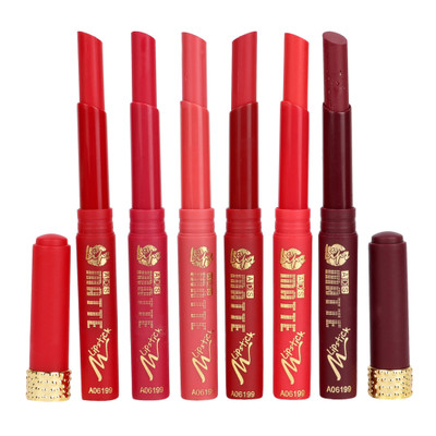 

ADS Durable water proof & Organic Matte lipstick for moisturzing lips with bold look multicolor set of 6(Multicolor, 1.5 ml)