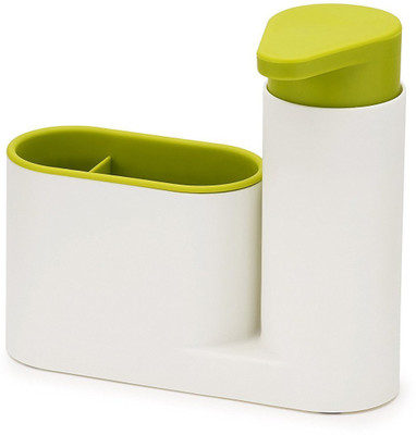 

Simxen 2 in 1 Sink Tidy with Liquid Brushes Sponge Scrubber Holder 500 ml Soap, Shampoo Dispenser(Multicolor)