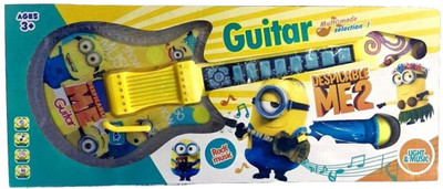 

Prince Toys Minion Musical Guitar with Mic(Multicolor)
