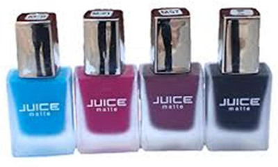 

juice MATTE BROWN, BLUE, RANI PINK, BLACK(Pack of 4)