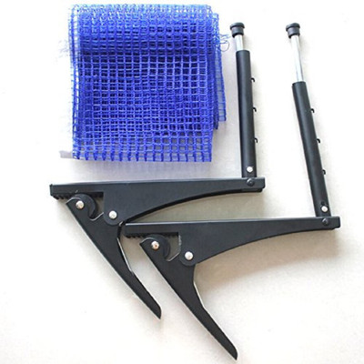 

QUINERGYS ® Black bean - Table Tennis Blue Nylon 70 x 6 Net Double Metal Post Stands Set Table Tennis Net(Black)