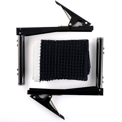 

QUINERGYS ™ Black bean - Europa Professional Table Tennis Net Set - Fits Tables Up To 1.5 in Thick - 72 in Long Net Table Tennis Net(Black)