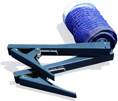 

QUINERGYS ® Eerie black - Table Tennis Dark Blue Nylon Net Ping Pong Clamp Post Stand Set Table Tennis Net(Black)