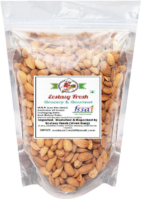

Ecstasy Fresh California Almond Premium quality rich in oil badam giri Almonds(500 g, Pouch)