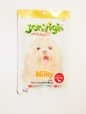 

jerhigh JerHigh Milky Sticks (70g, Pack of 12) Chicken, Milk 70 g Dry Dog Food(Pack of 12)