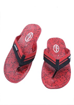 FOOTSTAIR Men Flip Flops(Red , 10 UK/India)