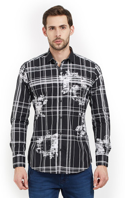 EASIES BY KILLER Men Printed Casual Black Shirt