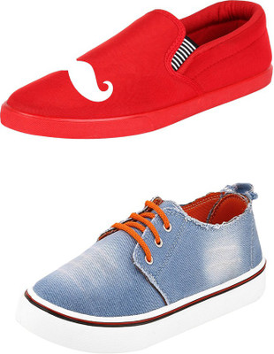 

Trenqs Casuals For Men(Multicolor, Red