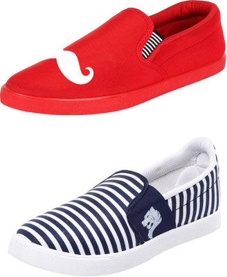 

Trenqs Casuals For Men(Multicolor, Red