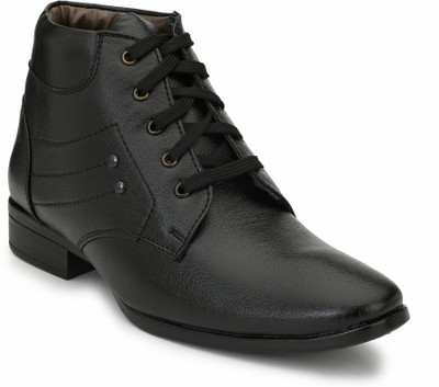 

Eego Italy Stylish And Elegant Ankle Length Boots For Men(Black