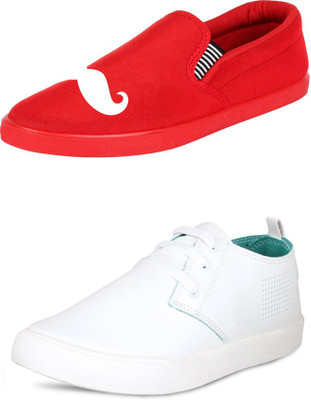 

Trenqs Casuals For Men(Multicolor, Red