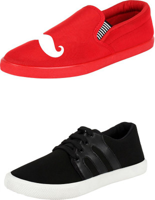 

Trenqs Casuals For Men(Multicolor, Red