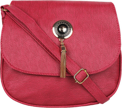 

Ankita Fashion World Women Casual Pink PU Sling Bag