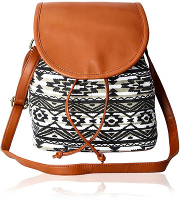 

Goldmine Girls Casual Multicolor Canvas, PU Sling Bag