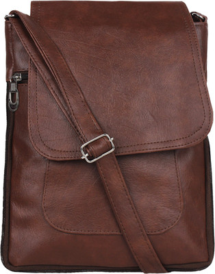 

Ankita Fashion World Girls Casual Brown PU Sling Bag