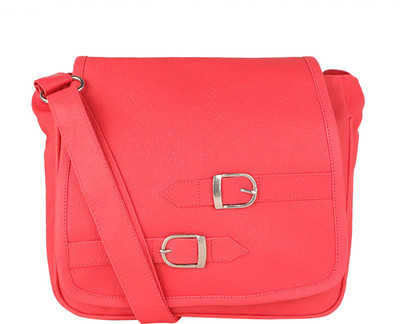 

Ankita Fashion World Girls Casual Pink PU Sling Bag