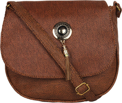 

Ankita Fashion World Women Casual Brown PU Sling Bag