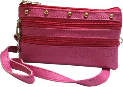 

VeePlay Women Casual, Evening/Party Pink PU Sling Bag