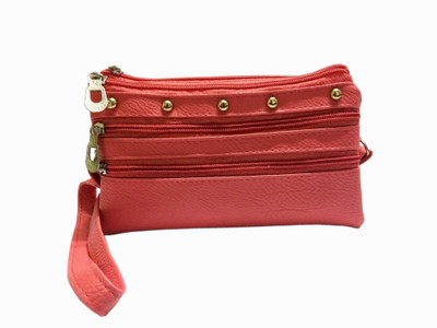 

VeePlay Women Casual, Evening/Party Orange, Pink PU Sling Bag