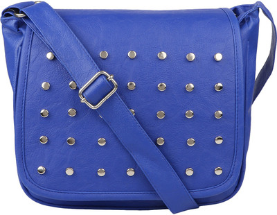 

Ritupal Collection Women Casual Blue PU Sling Bag