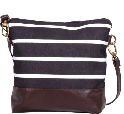 

Suprino Women Casual Blue, White Canvas Sling Bag