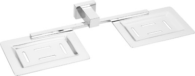

Famous Double Soap Dish (Square) (S.S 304)(Platinum)