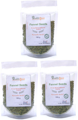 

Healthllave Organics Fennel Seeds (Saunf) | Foeniculum Vulgare | Natural Indian Farm Products(3 x 150 g)